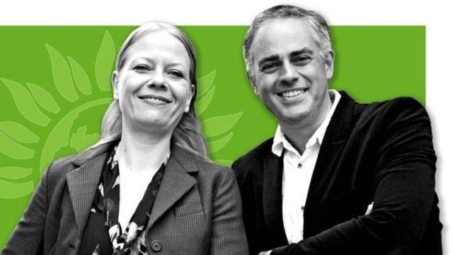Yeşil Parti Eş Genel Başkanları Sian Berry ve Jonathan Bartle