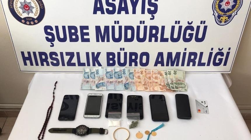 Dur ihtarına uymayan hırsızların aracı sulama kanalına takıldı