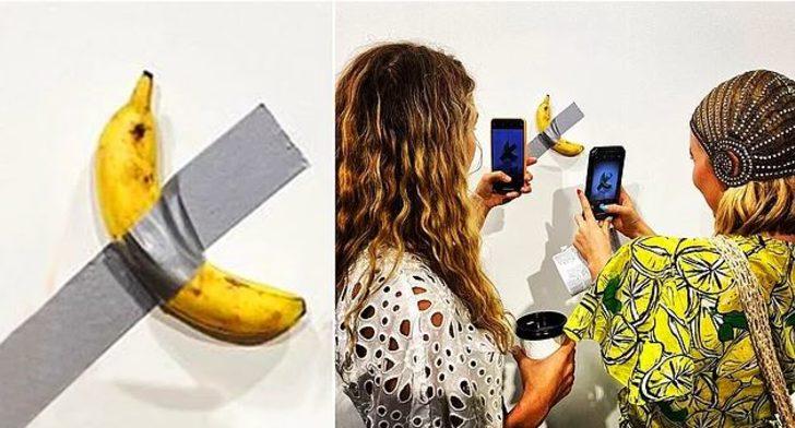 Duvara bantlanmış muza 120 bin dolar veren çift konuştu! G2