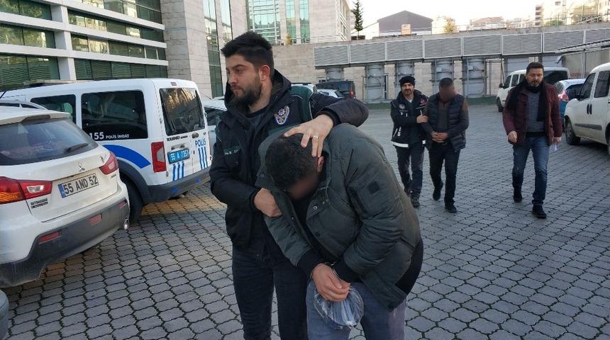 Samsun&rsquo;da uyuşturucudan 3 şahıs adliyede