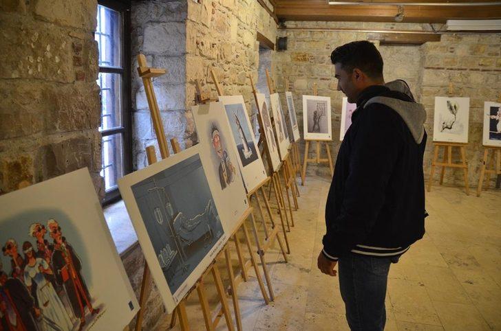 Kusadası’nda ’Uluslararası İnsan Hakları ve Adalet Karikatür’ sergisi G1