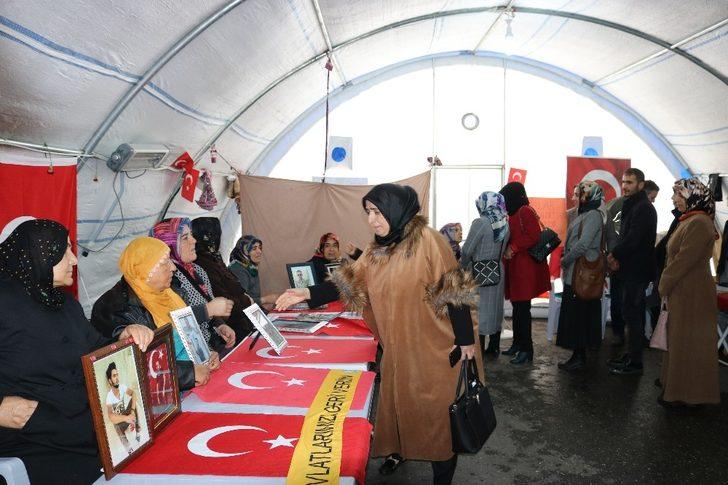 Bingöl KADEM üyelerinden HDP önündeki ailelere ziyaret G1