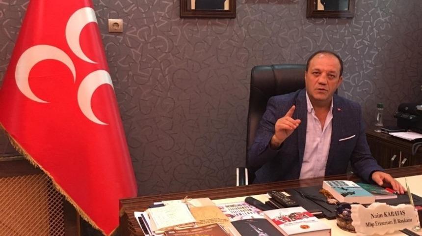 MHP İl Başkanı Karataş&rsquo;tan CHP İl Başkanı Oğuz&rsquo;a tepki