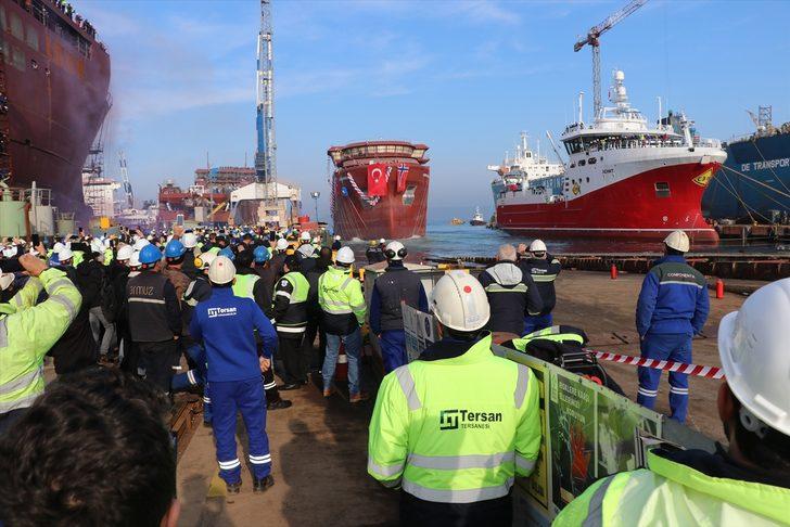 Norveçli firma için Yalova'da inşa edilen gemi denize indirildi G1