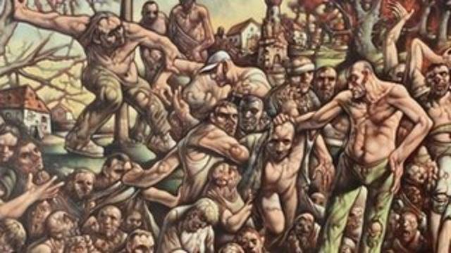 Srebrenitsa Katliamı: 'Bosna'da kendi cehennemimden geçtim' diyen İskoç ressam Peter Howson'ın son tablosu