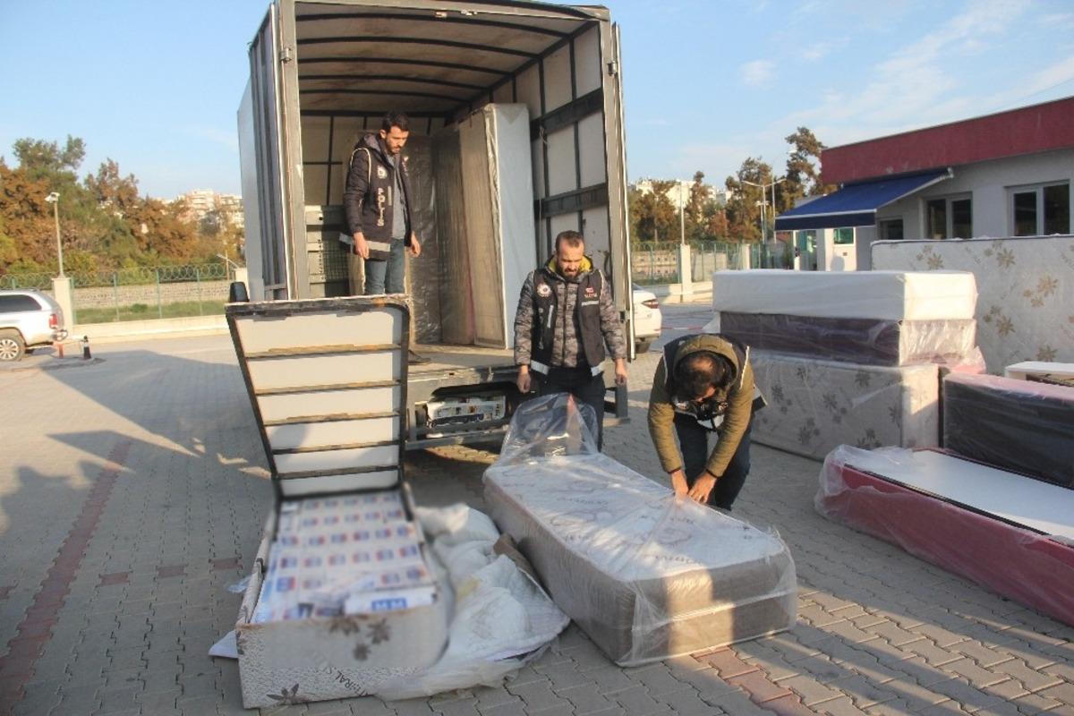 Baza i&ccedil;inde ka&ccedil;ak sigara &ccedil;ıktı