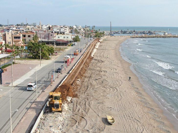 Karaduvar sahilinde iyileştirme çalışmaları devam ediyor G1