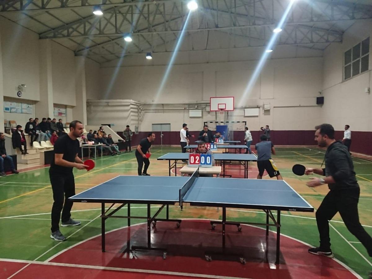 Varto&rsquo;da &Ouml;ğretmenler Arası Masa Tenisi Turnuvası