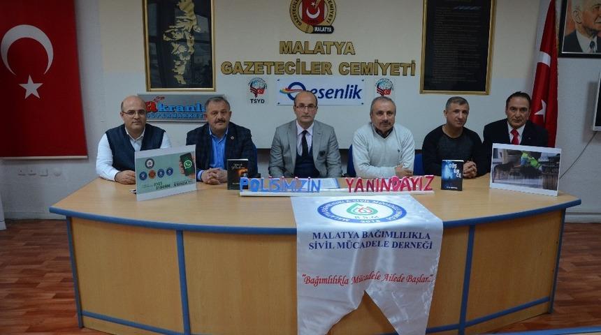 Bağımlılıkla Sivil M&uuml;cadele Derneği&rsquo;nden polisin &ccedil;alışmalarına destek