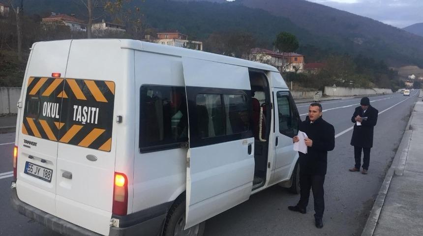 &Ouml;ğrenci minib&uuml;sleri denetlendi