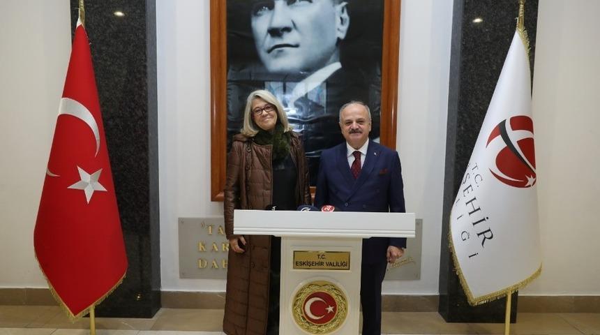 Vali &Ccedil;akacak, Portekiz&rsquo;in Ankara B&uuml;y&uuml;kel&ccedil;isi Silva&rsquo;yı kabul etti