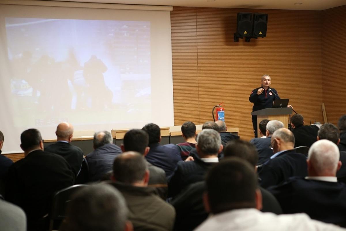 Toplu Taşıma şof&ouml;rlerine yangın eğitimi verildi