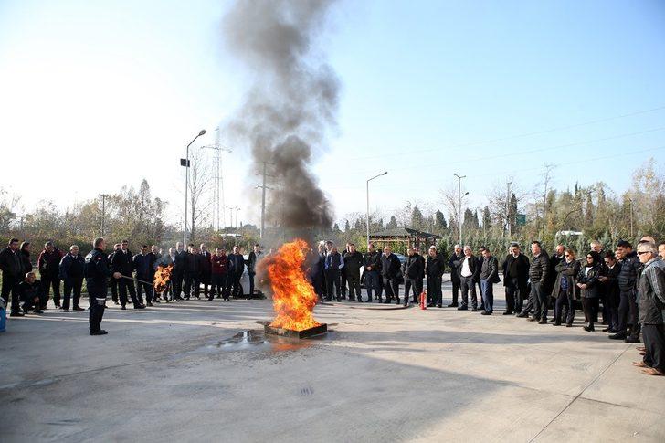 Toplu Taşıma şoförlerine yangın eğitimi verildi G2