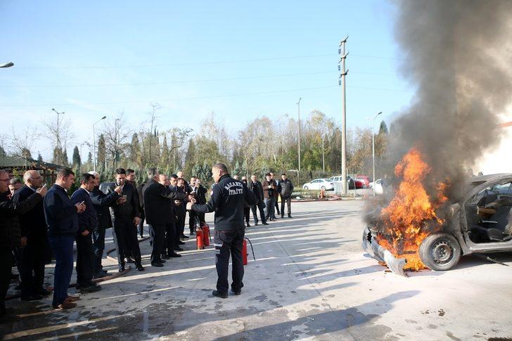Toplu Taşıma şoförlerine yangın eğitimi verildi G5