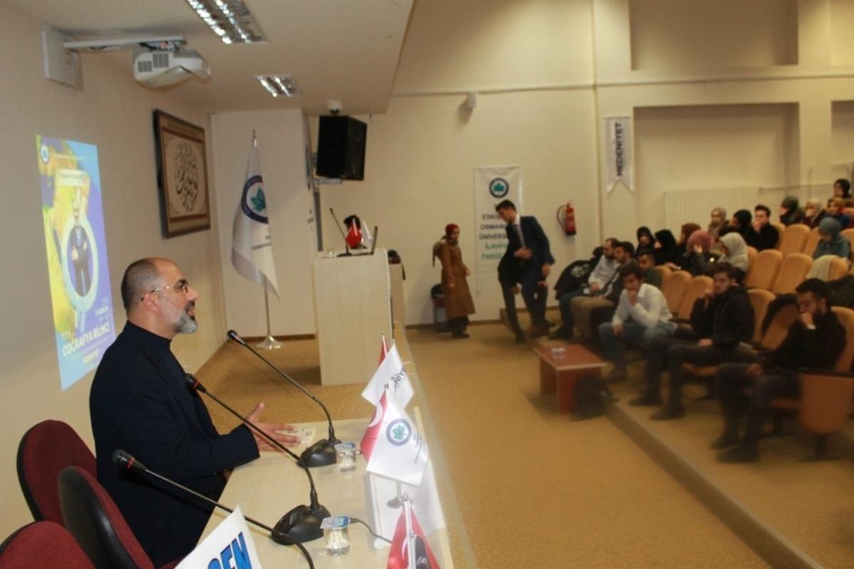 Gazeteci yazar Turan Kışlak&ccedil;ı&rsquo;dan &lsquo;Coğrafya&rsquo; konferansı