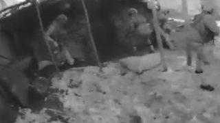 4 teröristin etkisiz hale getirildiği operasyon kamerada