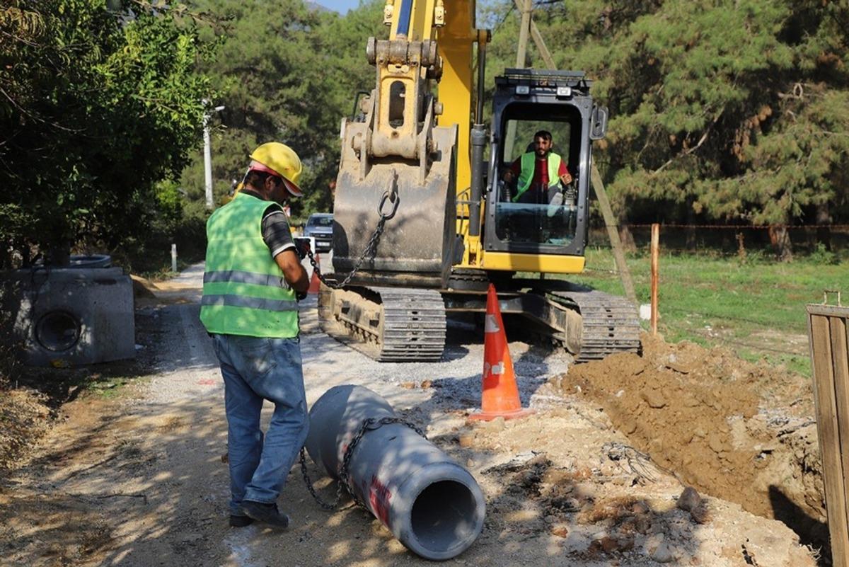 Ula&rsquo;nın kanalizasyon &ccedil;alışması tamamlandı