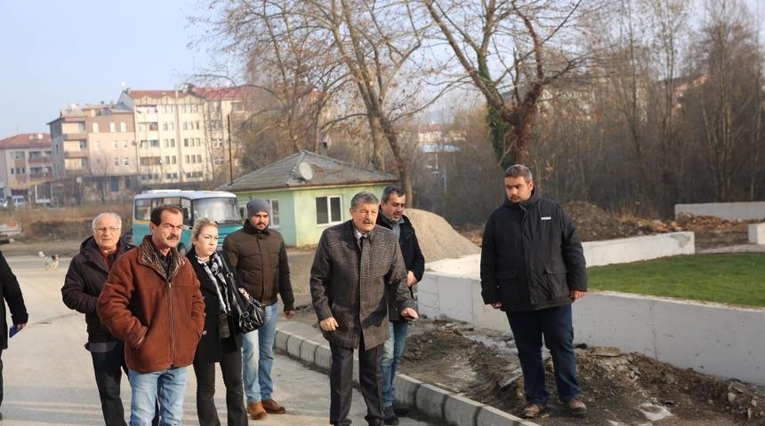 Başkan Akın &ccedil;alışmaları inceledi