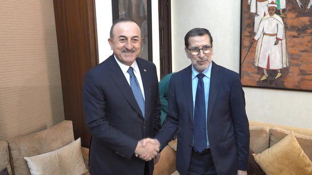Çavuşoğlu, Fas Hükümet Başkanı El Othmani ile görüştü