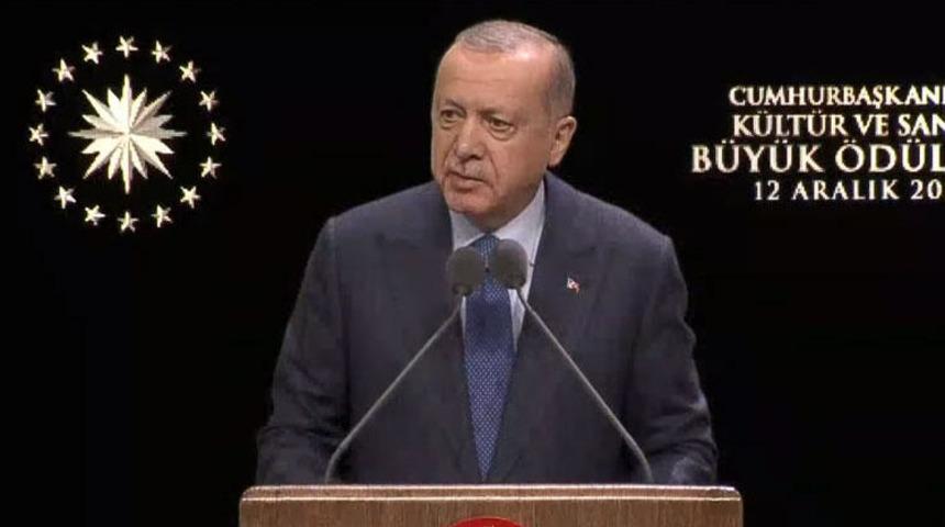 Cumhurbaşkanı Erdoğan: Kaleminden kan ve nefret damlayan birine Nobel edebiyat ödülü verildi