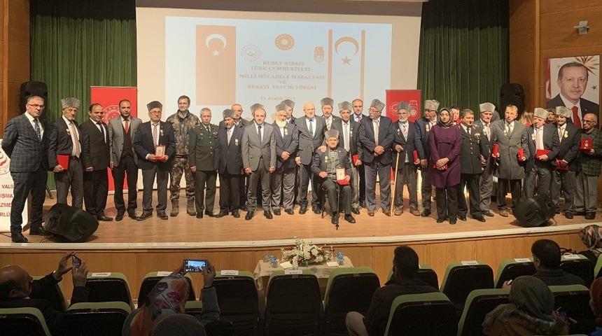Kıbrıs gazilerine madalyaları takdim edildi