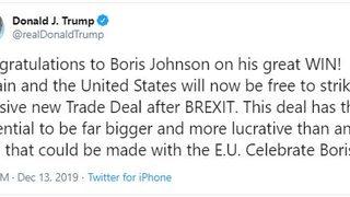 Trump’tan Boris Johnson’a tebrik