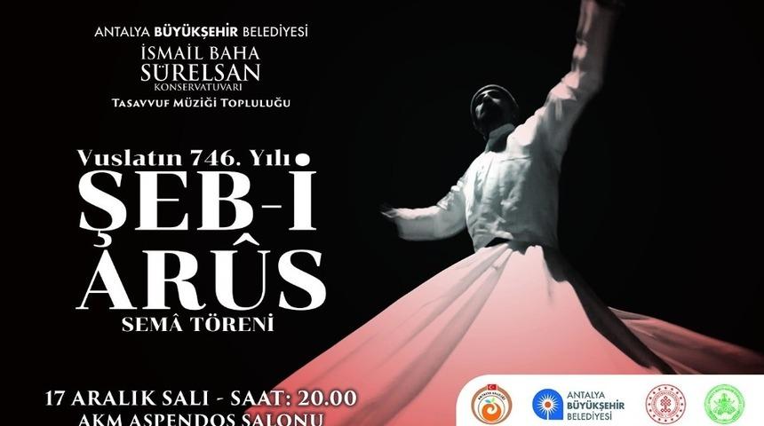 B&uuml;y&uuml;kşehirden  &lsquo;Şeb-i Arus Sema T&ouml;reni&rsquo;