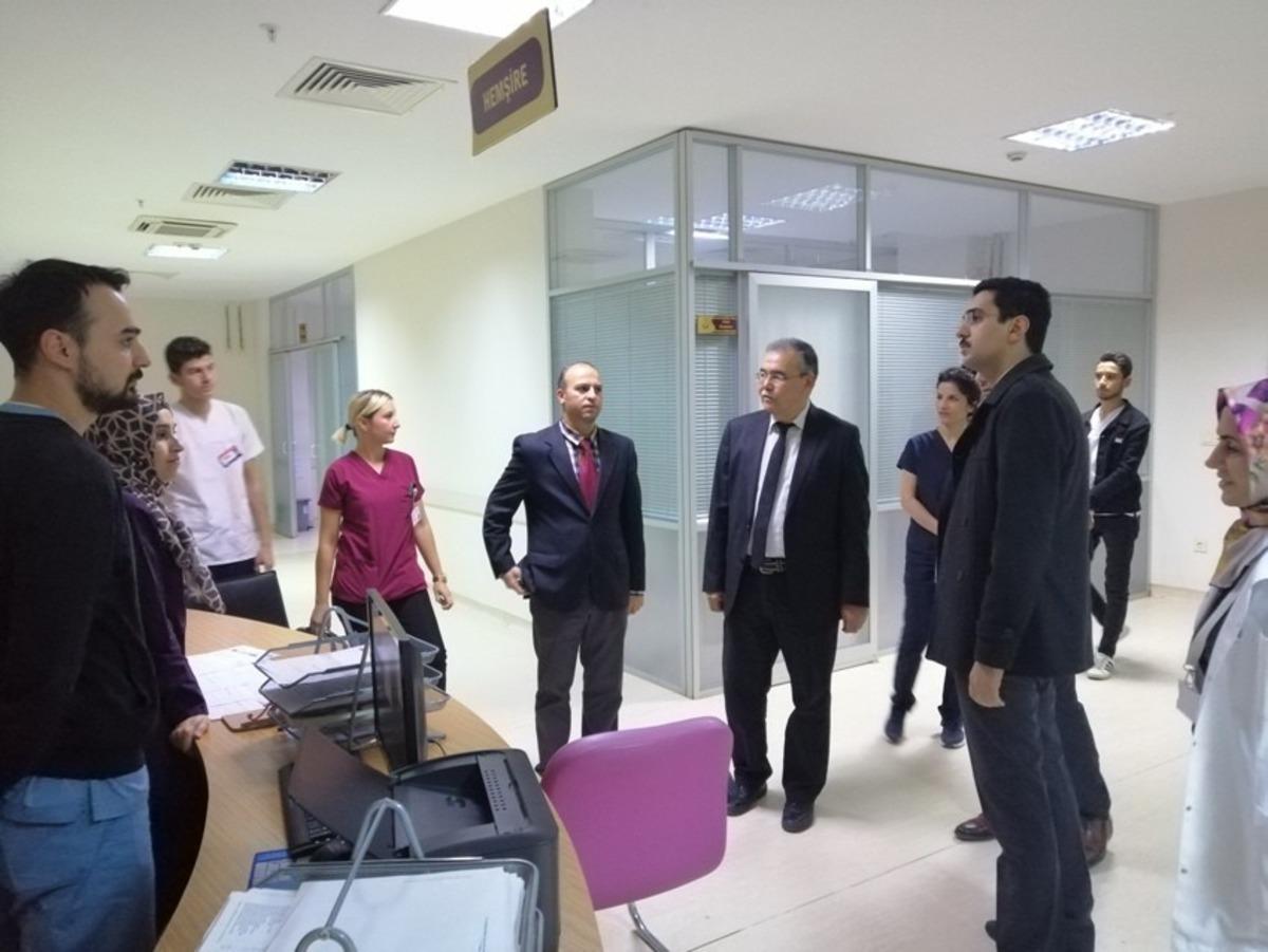 Kaymakamdan hastaneye ani denetim