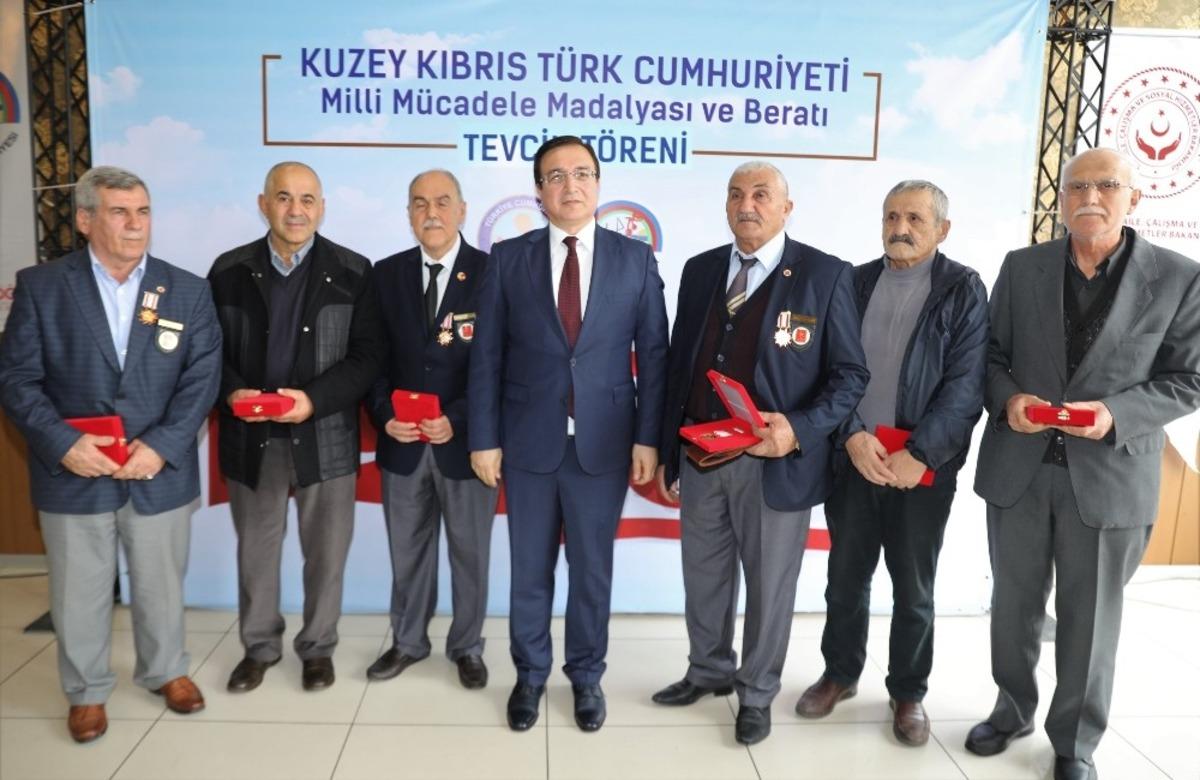 K&ouml;rfez&rsquo;de Kıbrıs gazilerine beratları verildi