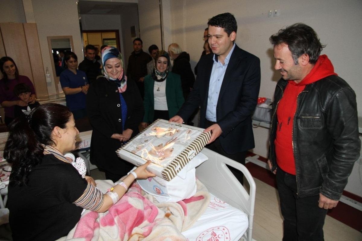 Artuklu Kaymakamı G&ouml;kpınar, ailelerin bebek heyecanına ortak oluyor