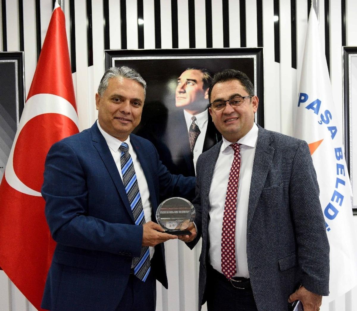 Başkan Uysal, İbradı Belediye Başkanı K&uuml;&ccedil;&uuml;kkuru&rsquo;yu ağırladı