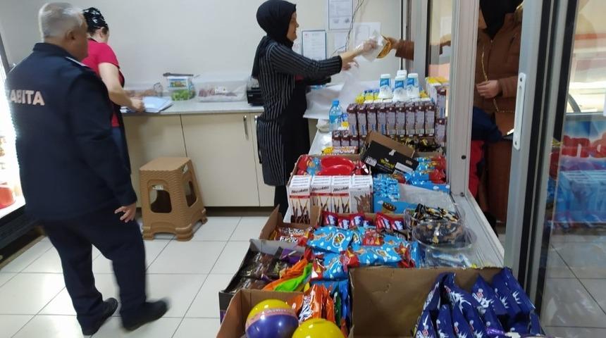 Zabıtadan şırınga çikolata denetimi