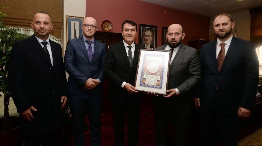 Karadağ Diyanet İşleri Başkanı&rsquo;ndan D&uuml;ndar&rsquo;a ziyaret