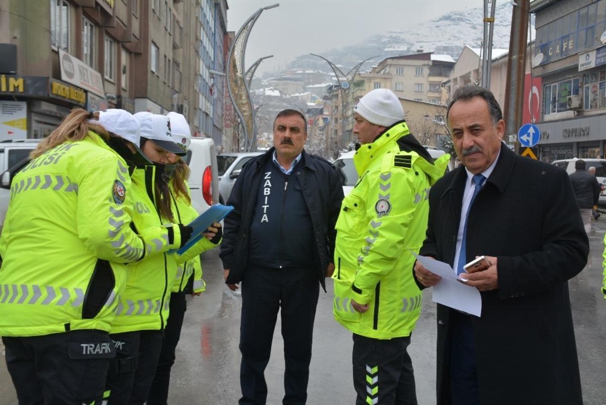 Hakkari&rsquo;de &ldquo;&Ouml;ncelikli Yaya Trafik&rdquo; uygulaması