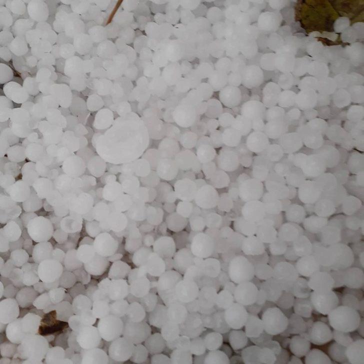 Kaş’ta dolu şaşkınlığı G5