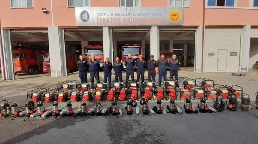&Ccedil;orum itfaiyesi altyapısını g&uuml;&ccedil;lendiriyor
