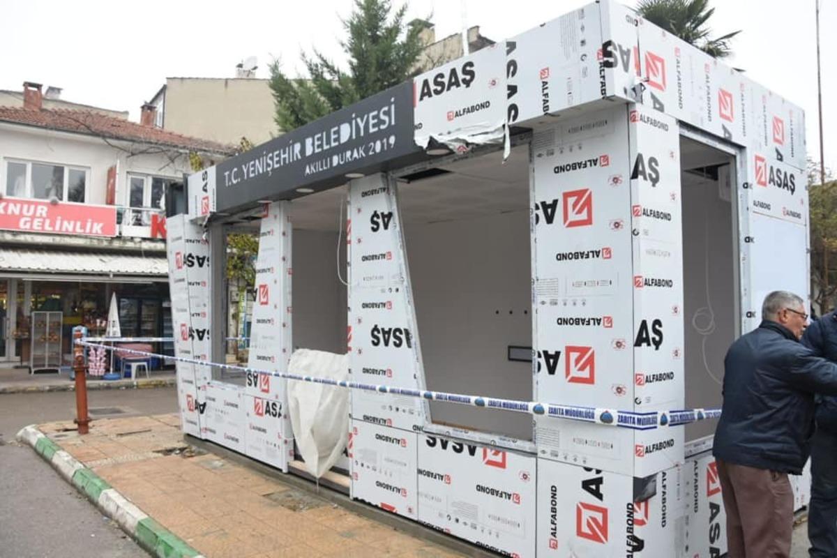 Yenişehir&rsquo;de akıllı durak d&ouml;nemi