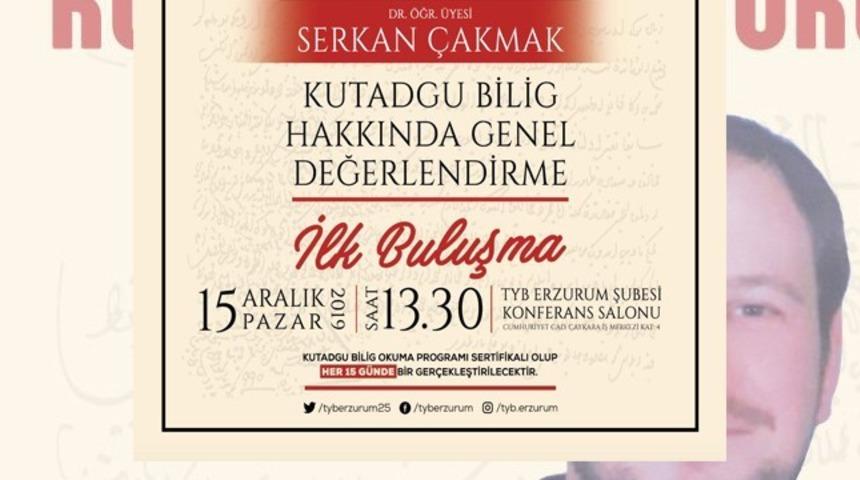 TYB Erzurum Şubesi’nde Kutadgu Bilig dersleri başlıyor