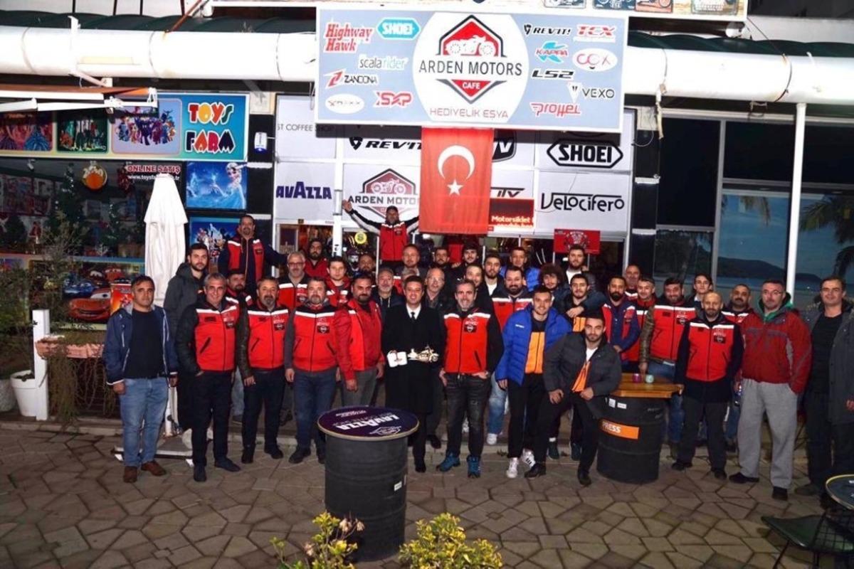 Trakya Motosiklet Kul&uuml;b&uuml;&rsquo;nden &Ccedil;BSK&rsquo;ya moral yemeği