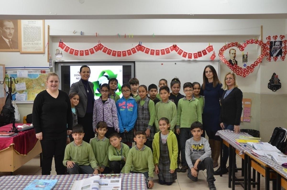 Kuşadası Belediyesi&rsquo;nden ilkokul &ouml;ğrencilerine geri d&ouml;n&uuml;ş&uuml;m eğitimi