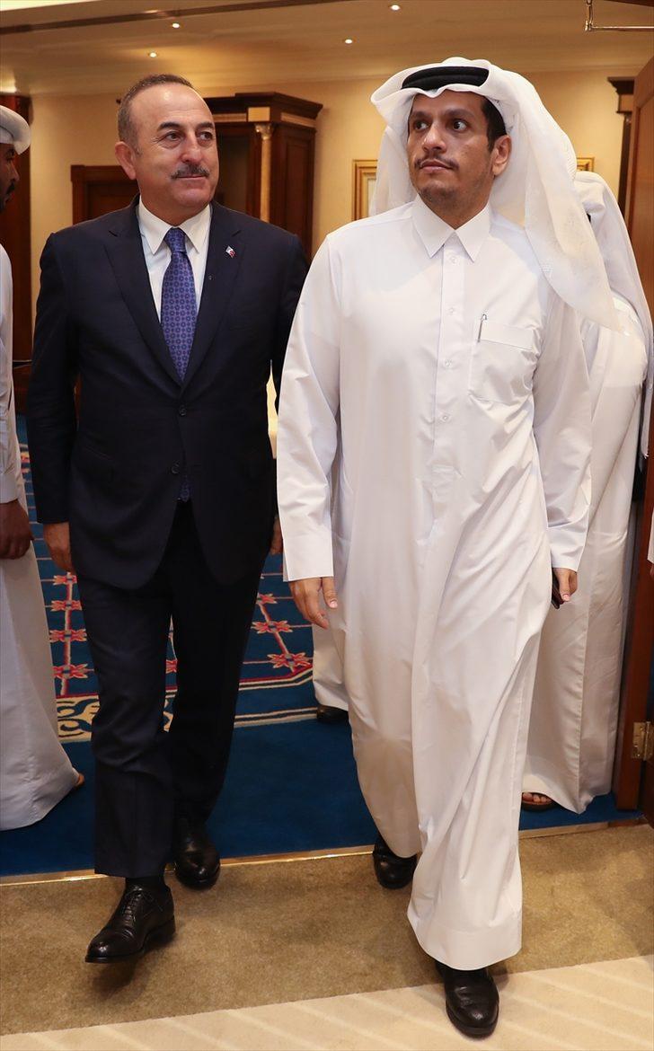 Bakan Çavuşoğlu'nun Katar'daki diplomasi trafiği sürüyor G3