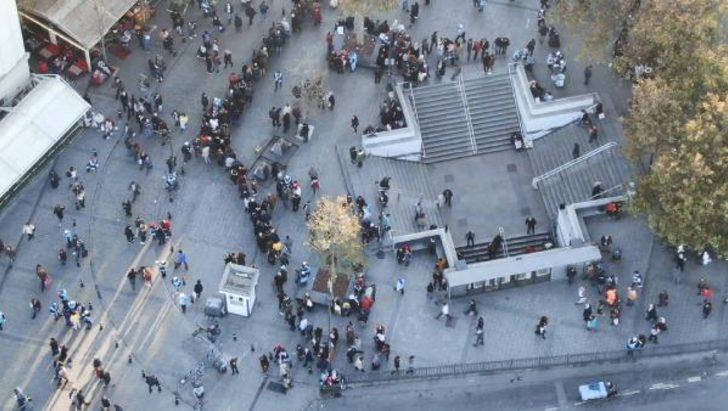 Eminönü'nde yine aynı görüntü! Umut kuyruğu... G1
