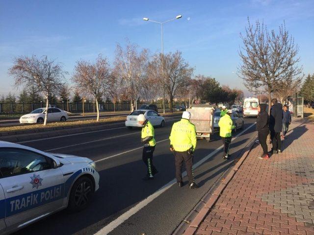 Kayseri’de trafik kazası: 1 yaralı