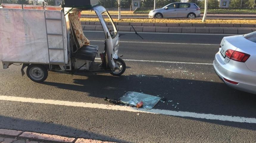 Kayseri&rsquo;de trafik kazası: 1 yaralı