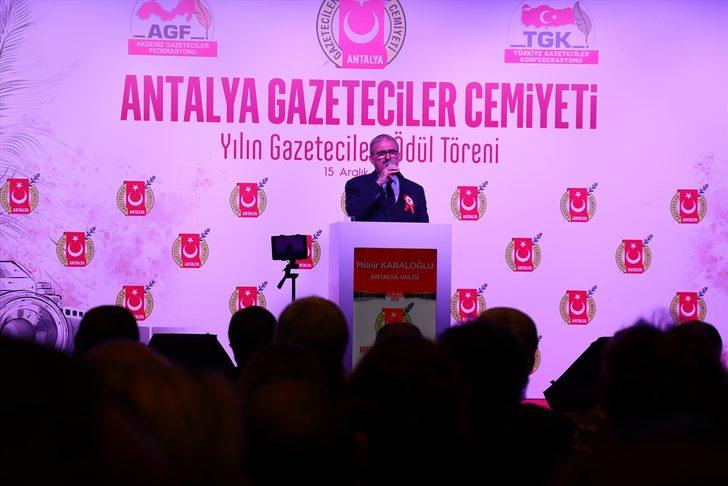 Antalya Gazeteciler Cemiyeti 2018 Yılı Basın Ödülleri dağıtıldı G3