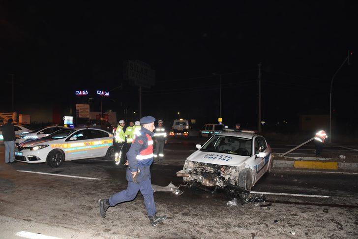 Şüpheli kovalayan polisler kaza yaptı: 2'si polis, 3 yaralı G4