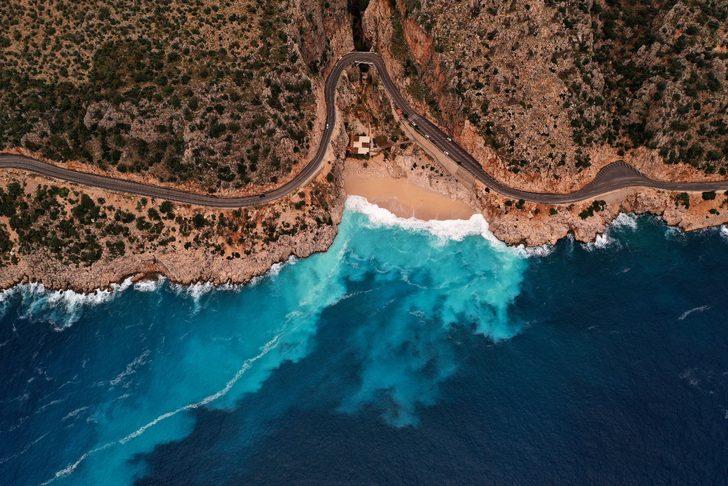Kaputaş Plajı turkuaza döndü! Şaşırtan manzara G4