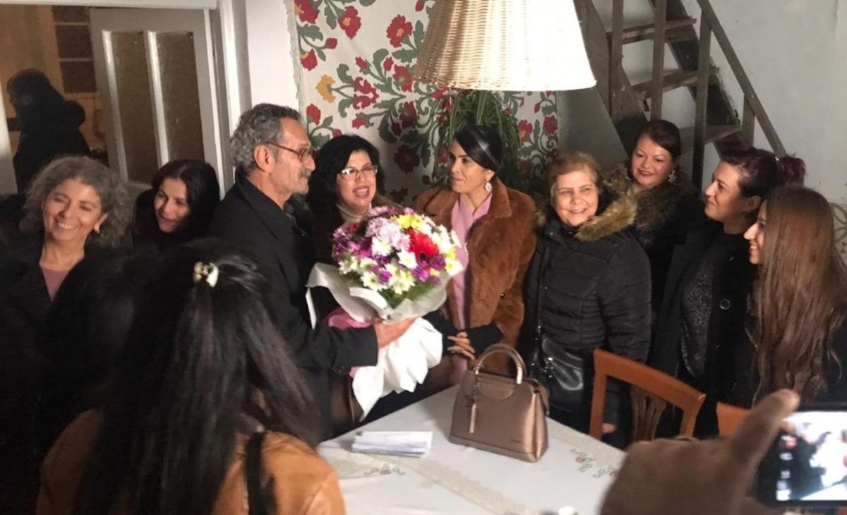 Asker eşlerinden dizi setine ziyaret