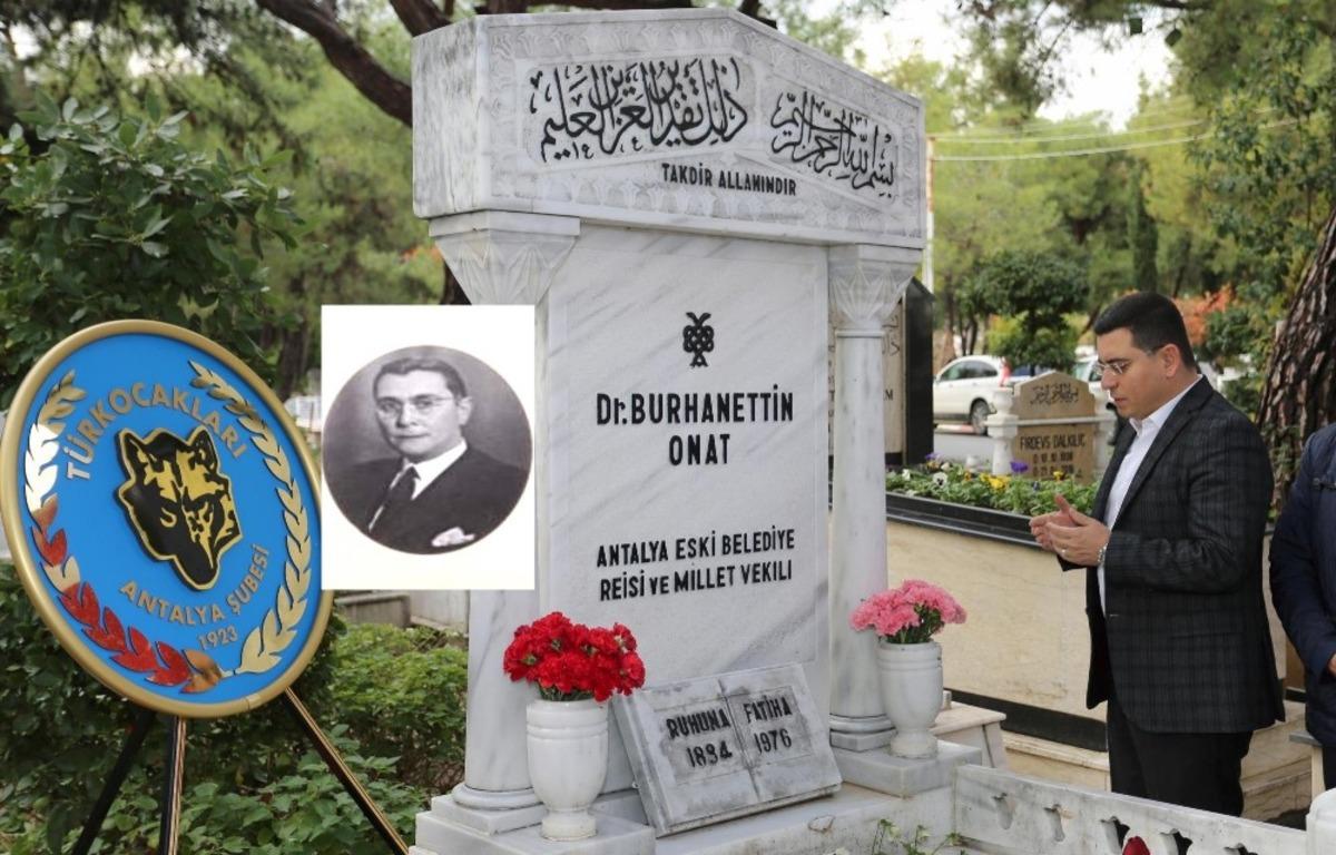 Başkan T&uuml;t&uuml;nc&uuml;&rsquo;den Burhanettin Onat&rsquo;a vefa