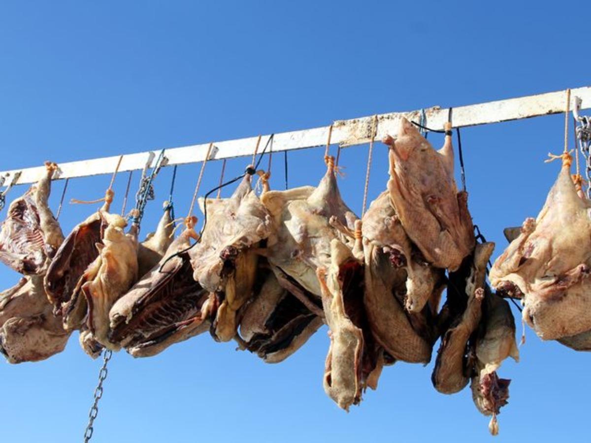 Kar yedikten sonra kesilen kazlar kargoyla sofralara ulaşıyor